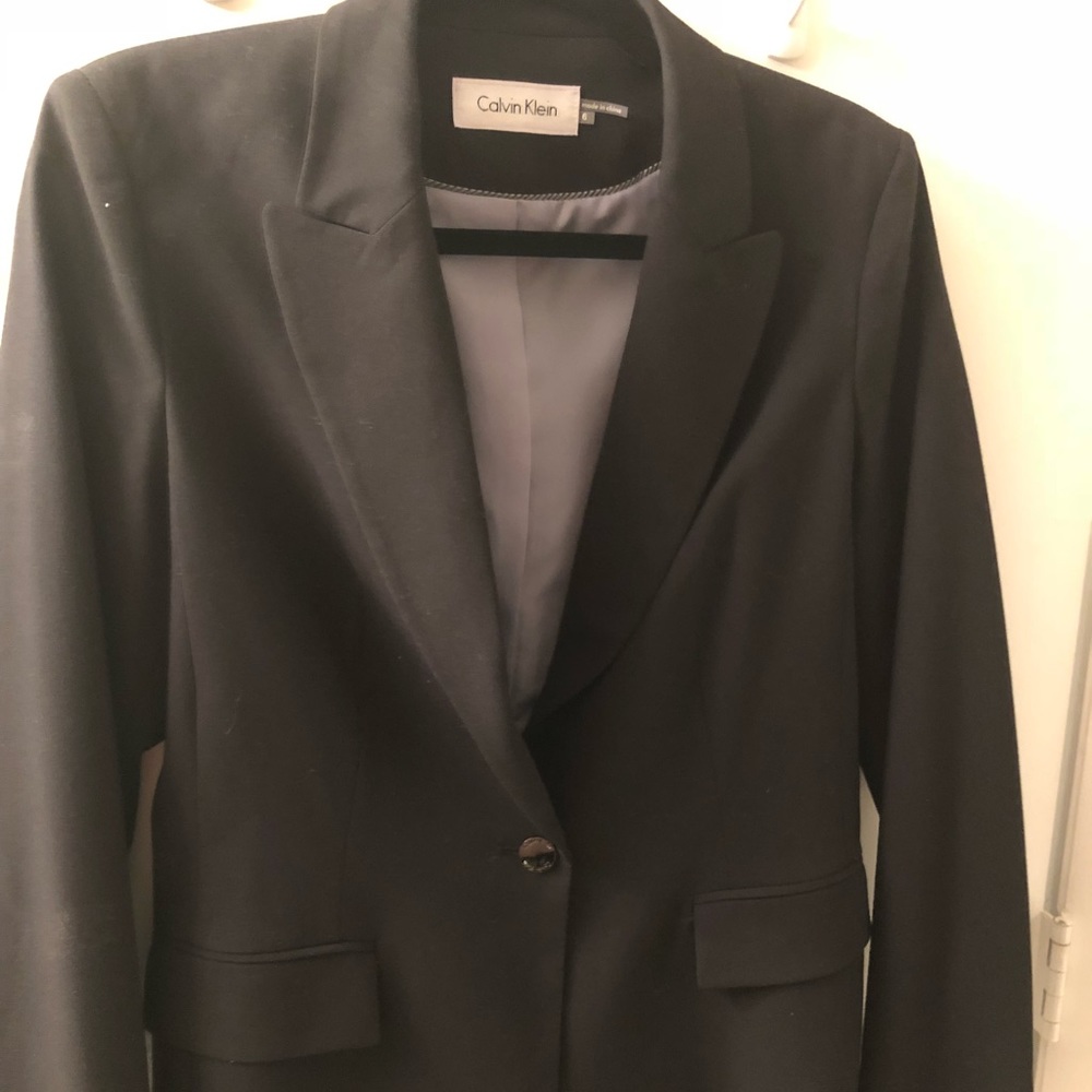 Calvin Klein one button jacket/blazer